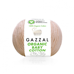 Organic Baby Cotton (Gazzal) 442 персик, пряжа 50г