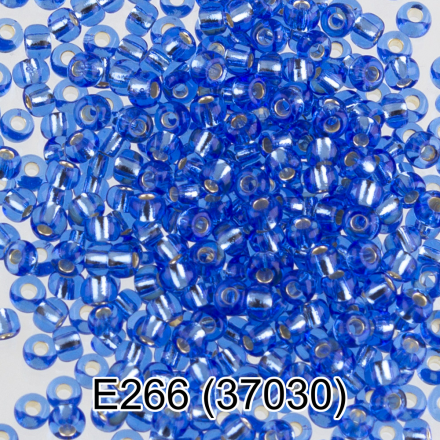 37030 (E266) голубой круглый бисер Preciosa 5г