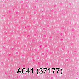37177 (A041) розовый перламутровый круглый бисер Preciosa 5г