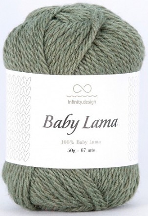 Baby Lama (Infinity) 9053 хаки, пряжа 50г
