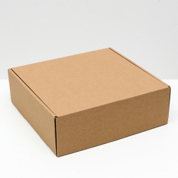 6914783 подарочная коробка крафт 28х27х9,5 см