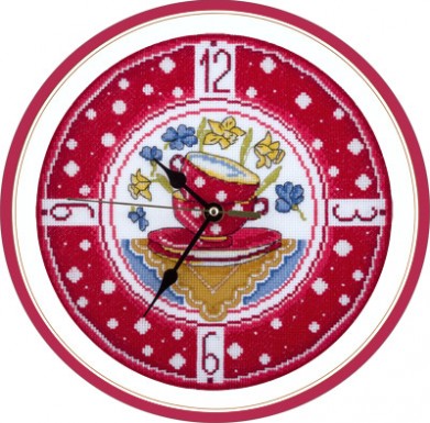 Набор для вышивания крестом PANNA Часы с домиком