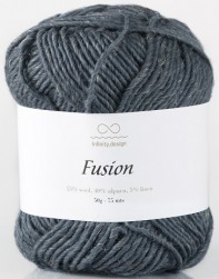 Fusion (Infinity) 1053 тем.серо-голубой, пряжа 50г