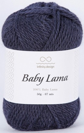 Baby Lama (Infinity) 6081 тем.синий, пряжа 50г