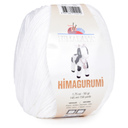 Himagurumi (Himalaya) 30101 белоснежный, пряжа 50г