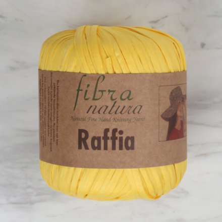Raffia (Fibra Natura) 116-18 желтый, пряжа 40г