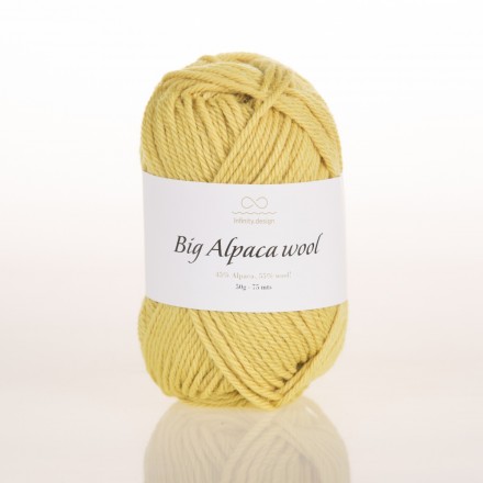 Big Alpaca Wool (Infinity) 2015 желтый, пряжа 50г