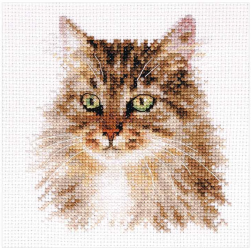 1-35 &quot;Сибирская кошка&quot; набор для вышивки крестом