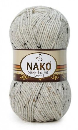 Tweed Super Hit (Nako) 1363 суровый, пряжа 100г