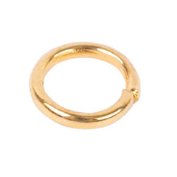 R-04 01 под золото, кольца для бус 3 мм, 50шт