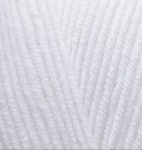 Lanagold (Alize)  55 Beyaz, пряжа 100г 