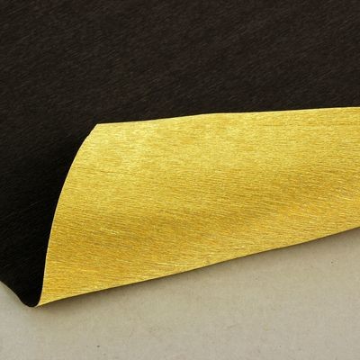 Бумага гофрированная 801/7 золото-темный каштан металл, 50 см х 2,5 м 1398058 