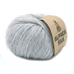 Alpaca Silk (Kutnor) 0434 светло-серый меланж, пряжа 50г