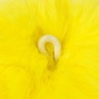 2152018 Помпон из натурального меха зайца 7 см, цв. желтый