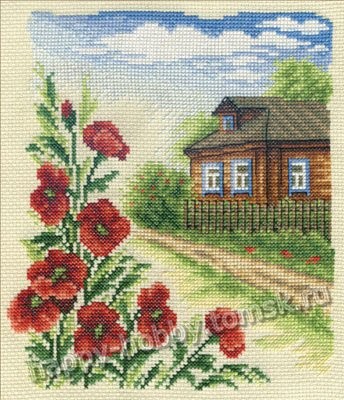 ПС-383 &quot;Цветы у дома&quot; набор для вышивания крестом
