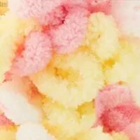 Puffy Fine Color (Alize) 6367 белый-желтый-розовый, пряжа 100г