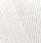 Superwash Wool (Alize) 55 белый, пряжа 100г