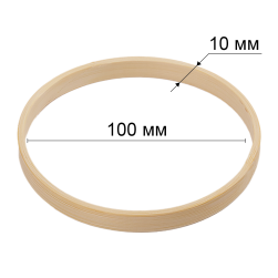 RKW-010 кольцо для макраме из бамбука 10см 