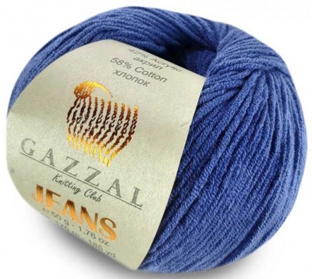 Jeans (Gazzal) 1134 т.синий, пряжа 50г
