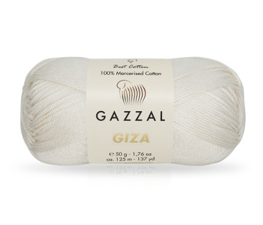 Giza (Gazzal) 2451 молочный, пряжа 50г