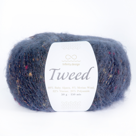 Tweed (Infinity) 6081 полночный синий, пряжа 50г