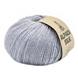 Alpaca Silk (Kutnor) 1060 светлый серый, пряжа 50г