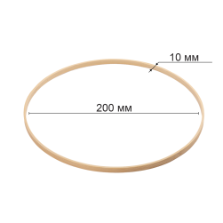 RKW-020 кольцо для макраме из бамбука 20см