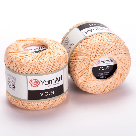 Violet (Yarnart) 5303 бледный персик, пряжа 50г