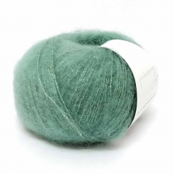 Silk Mohair Lux (Lana Gatto) 30114 пастельная зелень, пряжа 25г