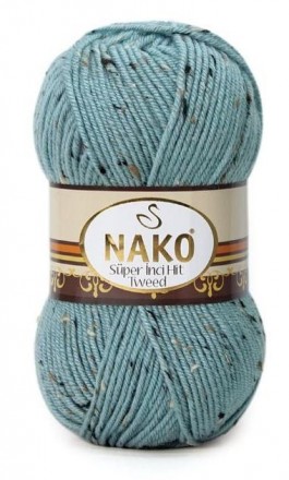 Tweed Super Hit (Nako) 4761 серо-голубой, пряжа 100г