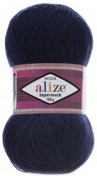 Superwash Wool (Alize) 58 т.синий, пряжа 100г