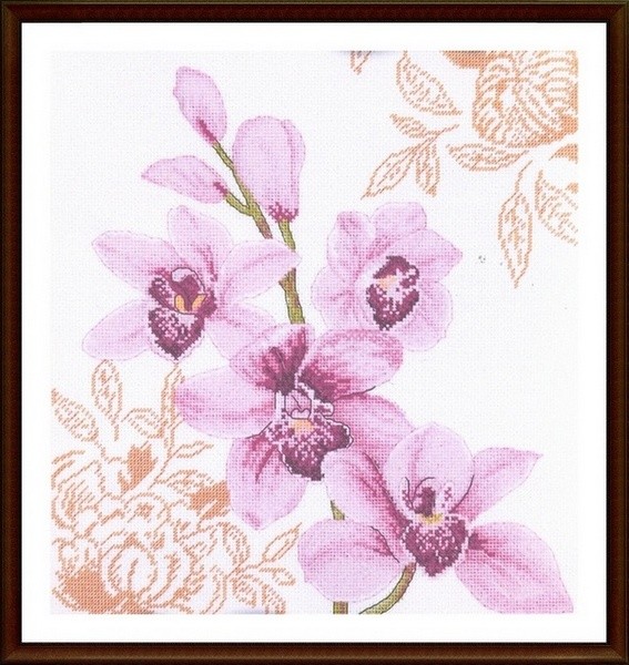 Описание: Вышивка крестом Luca-S B7009 Изящные орхидеи