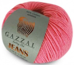 Jeans (Gazzal) 1136 пыль.красный, пряжа 50г