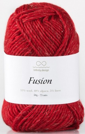 Fusion (Infinity) 4219 красный, пряжа 50г