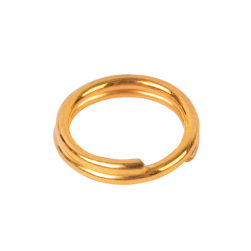 R-06 01 под золото, кольца двойные для бус 5,5 мм, 50шт