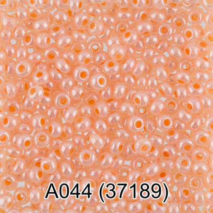 37189 (A044) персиковый перламутровый круглый бисер Preciosa 5г