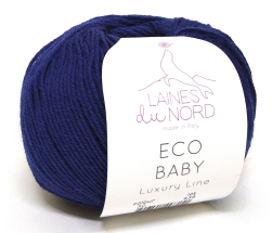 Eco Baby (Laines du Nord) 30 королевский синий, пряжа 50г