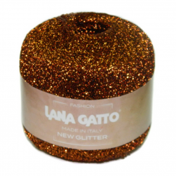 New Glitter (Lana Gatto) 8456 медный, пряжа 25г