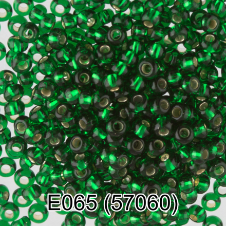 57060 (E065) изумрудный круглый бисер Preciosa 5г