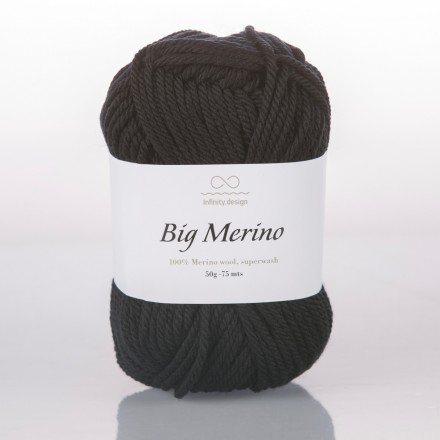 Big Merino (Infinity) 1099 черный, пряжа 50г