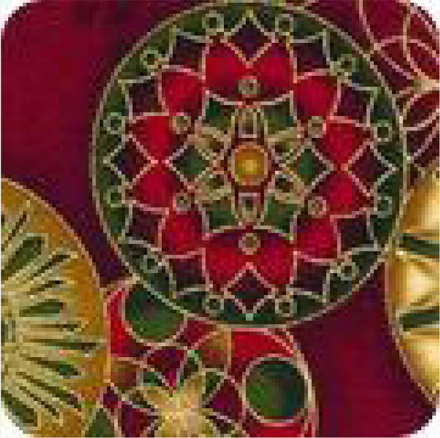 Winter&#039;s Grandeur, SRKM-13685-223 Holiday, ткань для пэчворка 50х55 см
