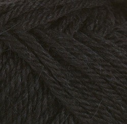 Big Alpaca Wool (Infinity) 1099 черный, пряжа 50г