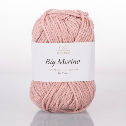 Big Merino (Infinity) 4032 пудровый, пряжа 50г