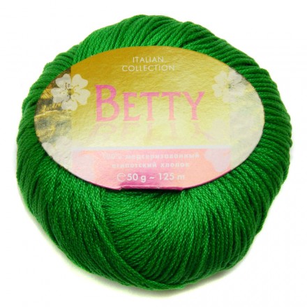 Betty (Weltus) 45 ярко-зеленый, пряжа 50г