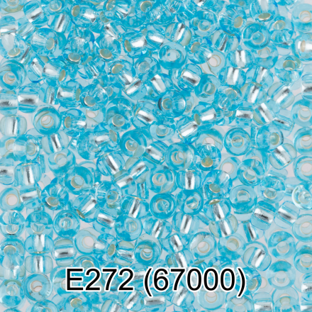 67000 (E272) св.голубой круглый бисер Preciosa 5г