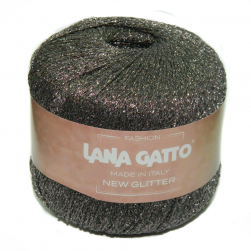 New Glitter (Lana Gatto) 8588 серый, пряжа 25г