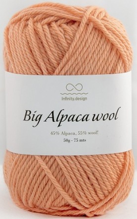 Big Alpaca Wool (Infinity) 3514 персик, пряжа 50г