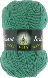 Brilliant​ (Vita) 5117 зеленая бирюза, пряжа 100г