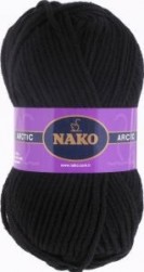 Arctic (Nako) 6052 черный, пряжа 100г