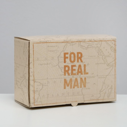 3907225 &quot;For real man&quot; коробка подарочная 22х15х10 см